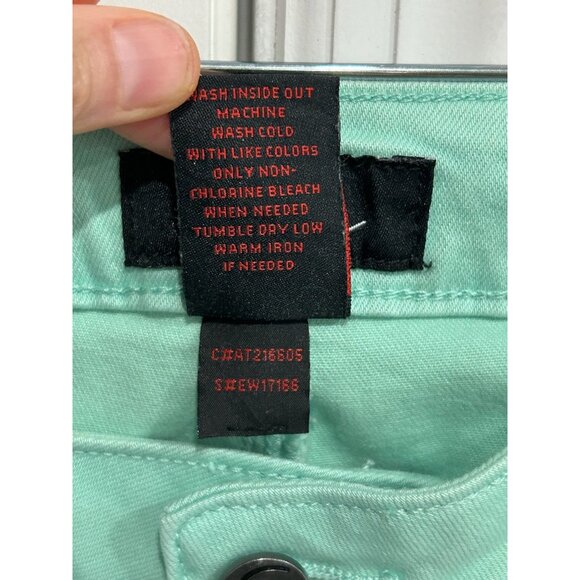 Earl Jean Womens Skinny Ankle Jeans Pants Mint Green Size 10 - Picture 8 of 10